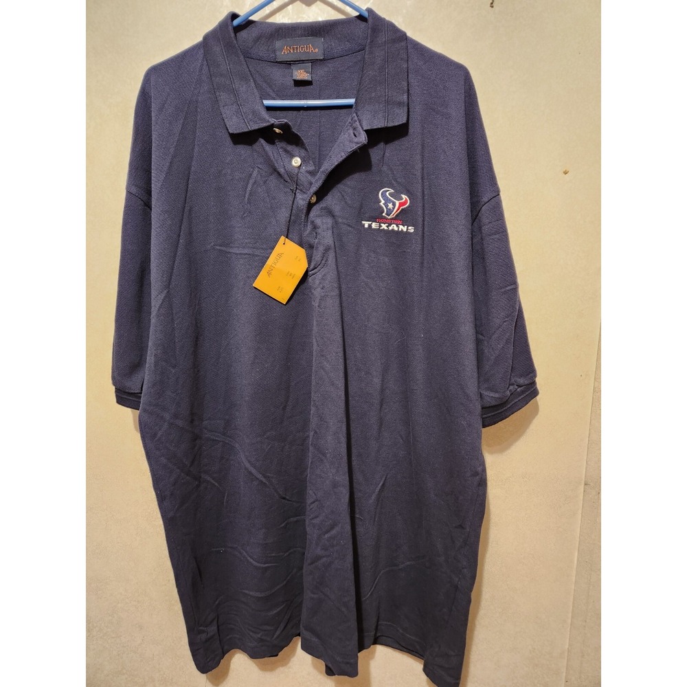 Houston Texans Antigua Golf Polo Business Casual Blue Shirt Men's 2XL NFL - Picture 4 of 5